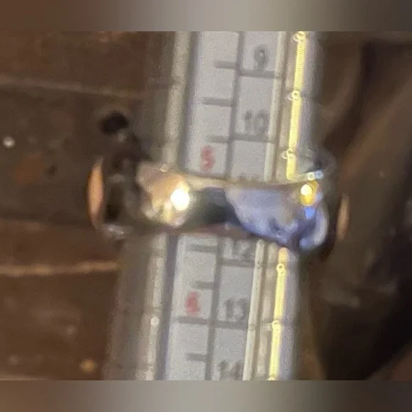 Sterling Silver Ring with Pink Enamel Hearts and Faceted Pink Heart Stones Sz 5 - Picture 2 of 10